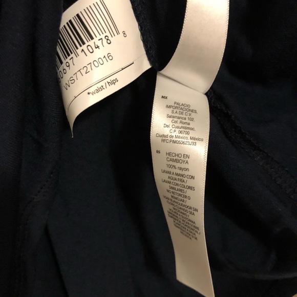 Joe Fresh NWT navy blue mid length skirt - Picture 7 of 7